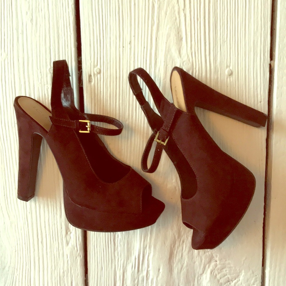 New Lauren Conrad brown heel size 8